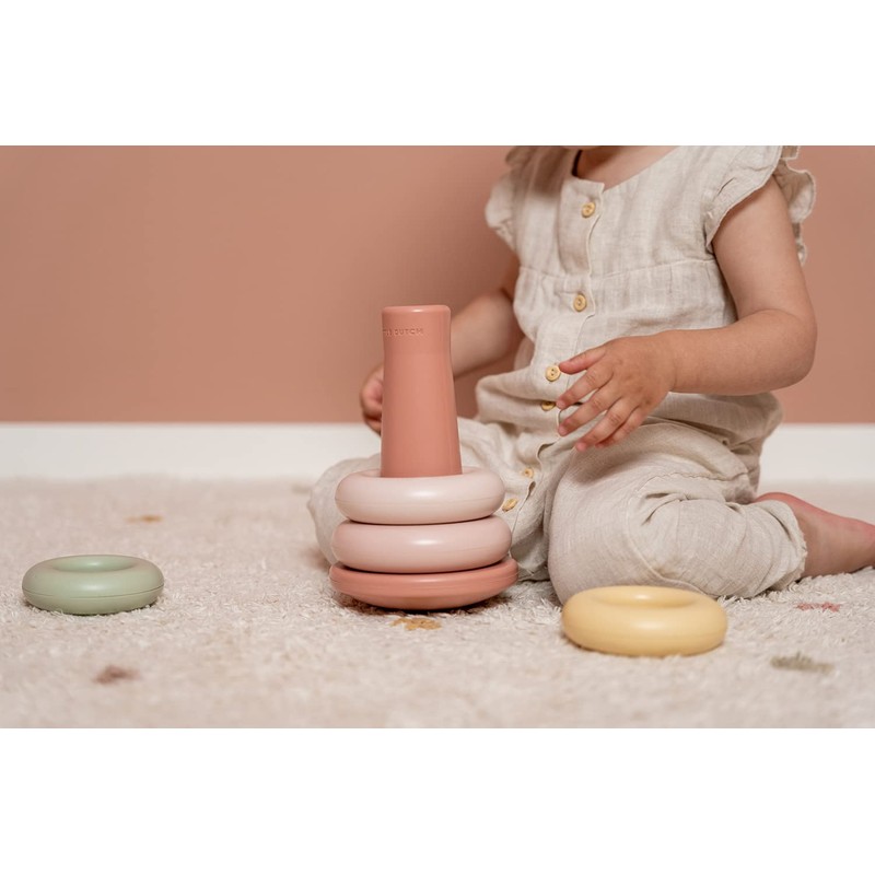 Little Dutch 2007772 Plastic Stacking Tower/Stacking Rings - Pink