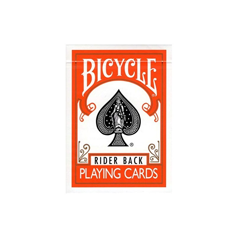 Bicycle Orange Rider Back Playing Cards Poker Size Deck USPCC