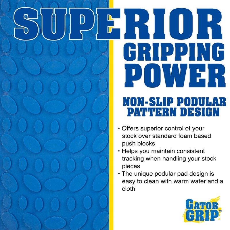 Gator Grip Safety Push Block for Table Saws And Router