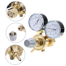 Pressure Regulator with Pressure Gauge Gas Fitting Protective Gas Pressure Regulator MIG TIG MAG Welding Machine for Gases Argon Co2 Inert Gas