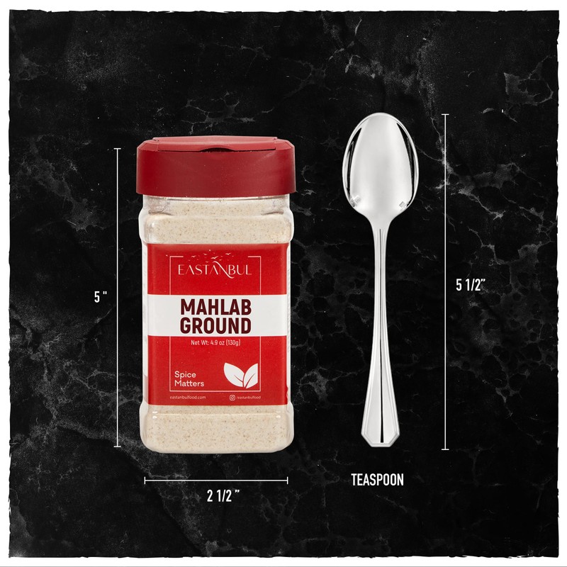 Eastanbul Mahlab, 4.59oz, Mahleb Spice Ground for Pastries & Baking,