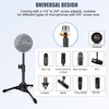 Desk Mic Stand, JCWINY Portable Foldable Microphone Tripod with Mic