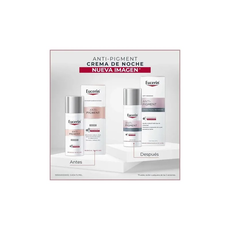 Eucerin Anti Pigment Crema Facial Noche Antimanchas 50ml Todo Tipo