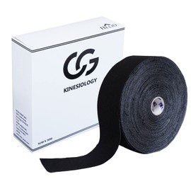 C&G Kinesiology Tape Black 50mm x 30m Commercial Elastic Taping Tape Marathon Knee Ankle Wrist Calf Sole Finger