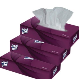 Boxed Tissue Facial Tissue White Soft and Ideal for Sensitive Skin Office Tissue Boxes Tissue (6 Boxes)
