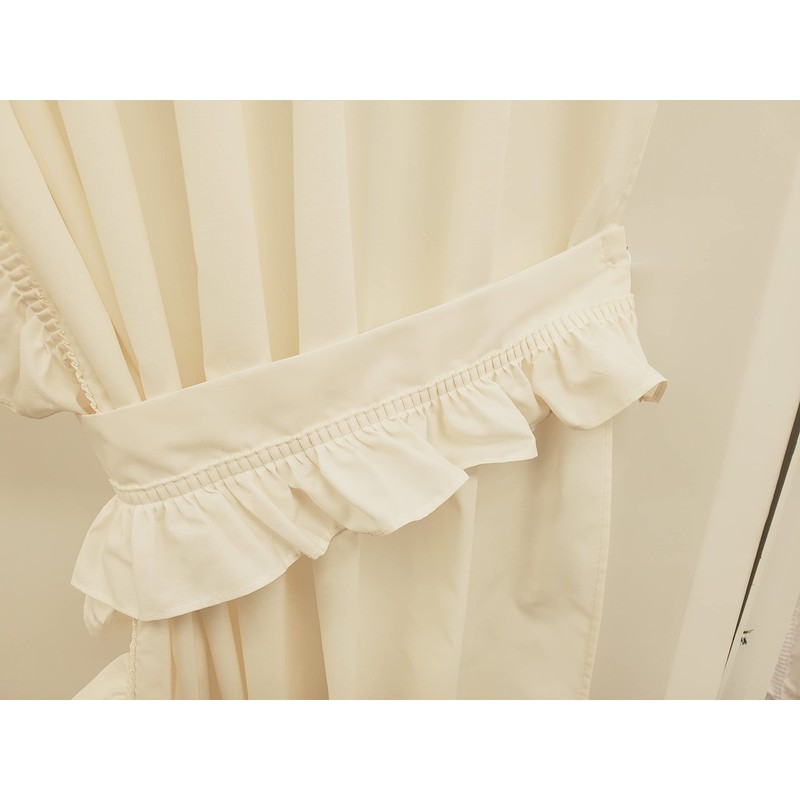 The_Curtain_Shop Classic Ruffle 24 Tier Pair Natural