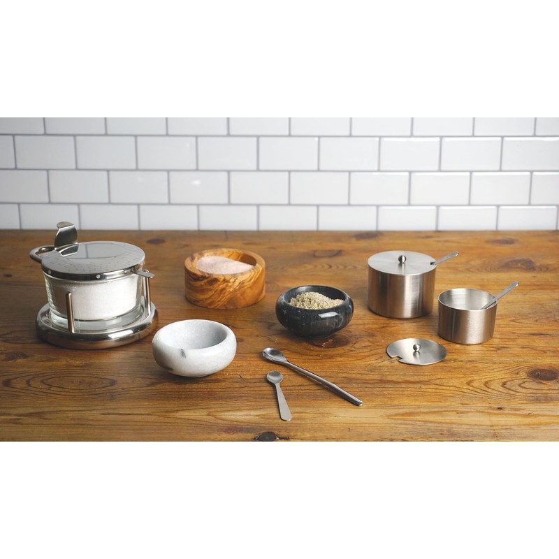 RSVP Stainless Steel Endurance Salt Server with Spoon