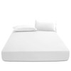 EV DEKOR®MF0001 Fitted Sheet Double, White - Deep Pocket Bedsheet