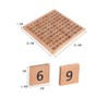 Amasawa Mathematics Puzzle Wooden Digital Board, 1-100 Continuous Numbers, Maths