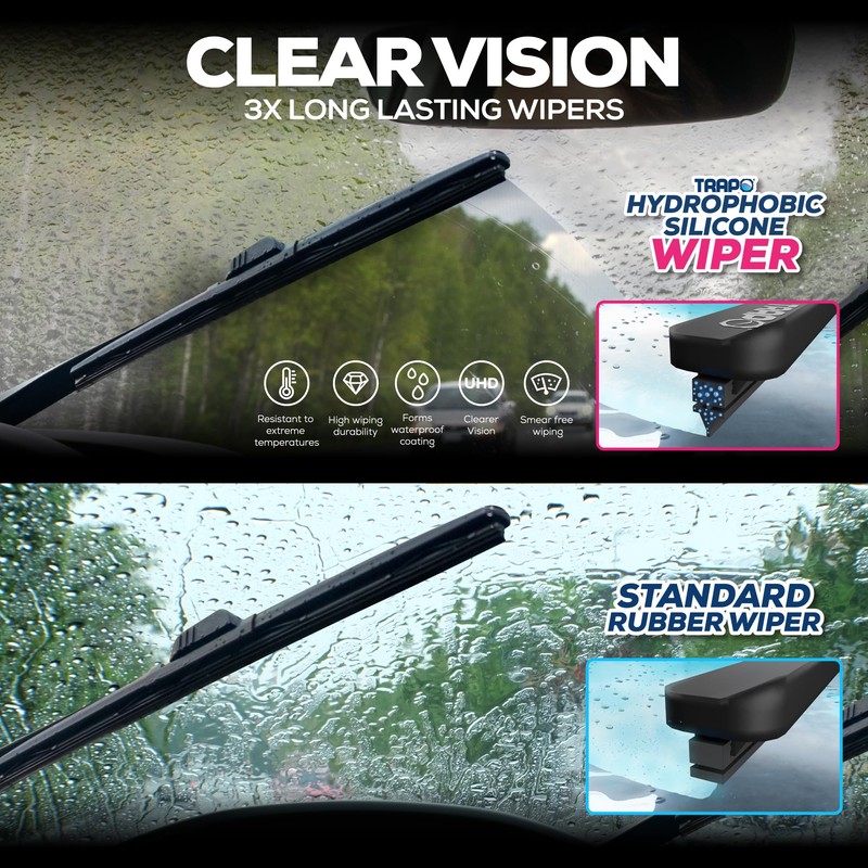 Trapo - 24” Hydrophobic Front Windshield Wiper Blade - Universal