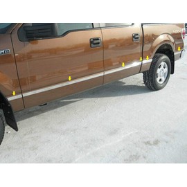 QAA is Compatible with 2009-2014 Ford F-150 12 Piece Stainless Body Molding Insert Trim Kit, 1.5" Width MI49306