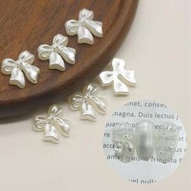 Bling pearl ribbon parts / 블링 진주 리본 파츠