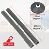 SPARES2GO Radiator Pipe Covers Shroud Collars Sleeve Anthracite Grey 15mm