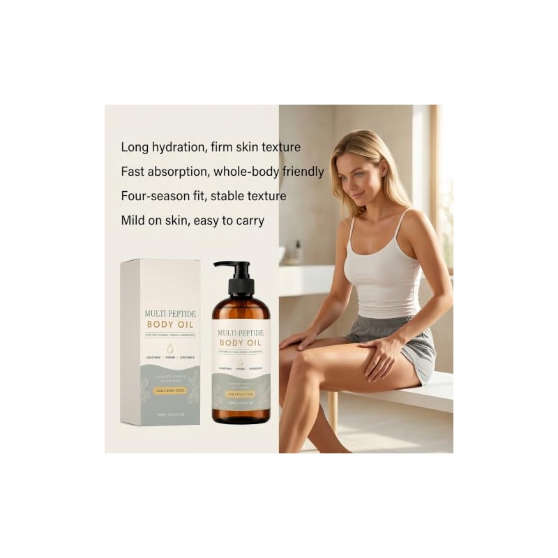 Aceite Corporal Hidratante Multi PéPtido Nutritivo 10 Fl Oz