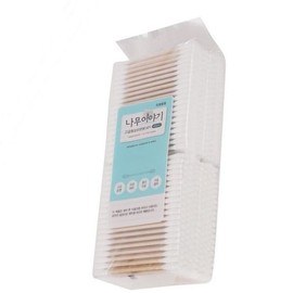 Hottracks Premium Wood Story Swirl Cotton Swabs (400 sachets) (WDB1351) / 고급 나무이야기 회오리면봉(400개입)(WDB1351)