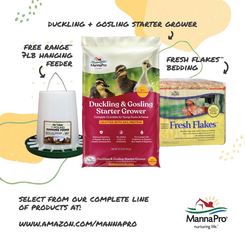 Manna Pro Duck & Goose Layer Pellets, High Protein for