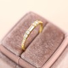 SHINYSO 14K Gold Plated Wedding Bands for Women Cubic Zirconia