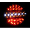 2 x 12 V Universal LED Hamburger Stop Tail Light