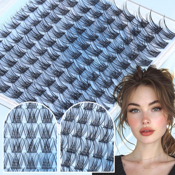 PHKERATA PHKERATA Natural Eyelash Clusters Wispy Lashes Clusters C Curl