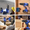 21V Cordless Drill, Electric Screwdriver, Max 45Nm Power Tools Electric