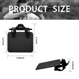 TOPDADA 2 Packs International Standard Shooting Glasses Blinders Occluder Clip Patch shooting eye patch