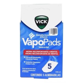 Vick Vapo Pads Refill Almohadilla Repuesto Vapopads Vick Aroma Vapor Alergia Rinitis Sinusitis