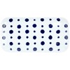 Hasami Ware Indigo Aidama Rectangular Plate, Indigo Stained Polka Dots