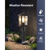 ZILLSEA Dusk to Dawn Outdoor Post Light, Oil-Rubbed Bronze Pole