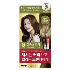 Elastine Salon de Color & Gray Hair Dyeing Cream, Ash Brown, 1 Piece / 엘라스틴 살롱 드 컬러 앤 새치 염색 크림, 애쉬브라운, 1개
