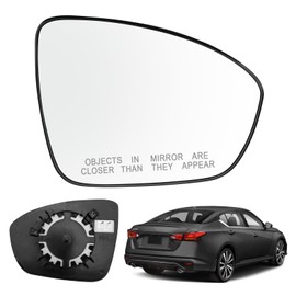 LHCDQSKCW Compatible With Nissan Altima 2019 2020 2021, Passenger Right Side Mirror Glass, Heated Convex Side Rearview Mirror with Backing Plate