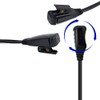 HYS 1-Wire Surveillance Earpiece/Headset Clear Acoustic Coil Tube Earbud Audio