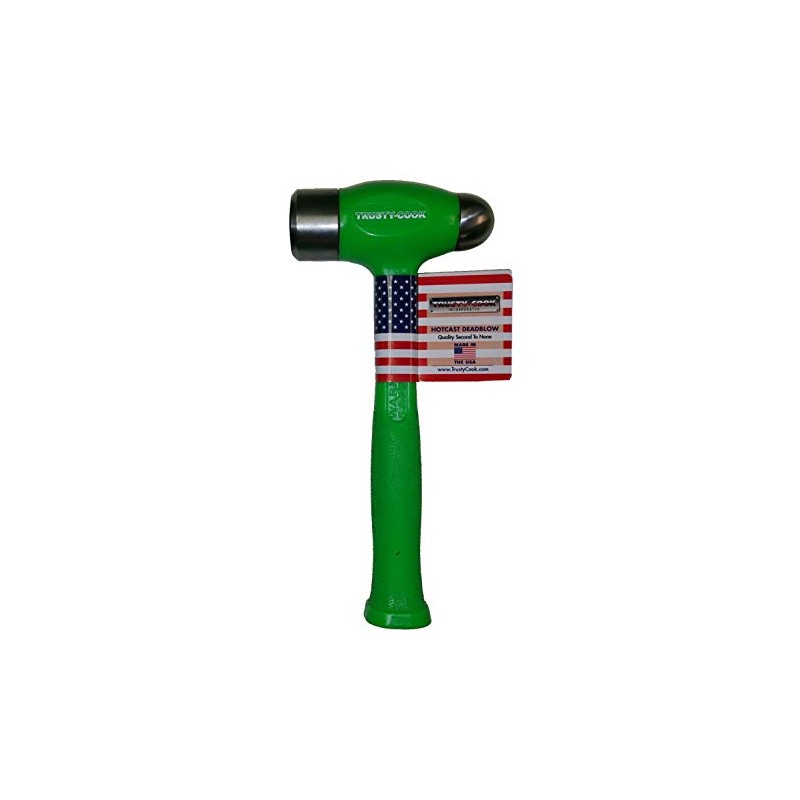 Trusty-Cook Ball Peen Dead Blow Hammer (43oz, Green)