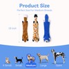 SHARLOVY Dog Squeaky Toys No Stuffing 3 Pack Plush Dog