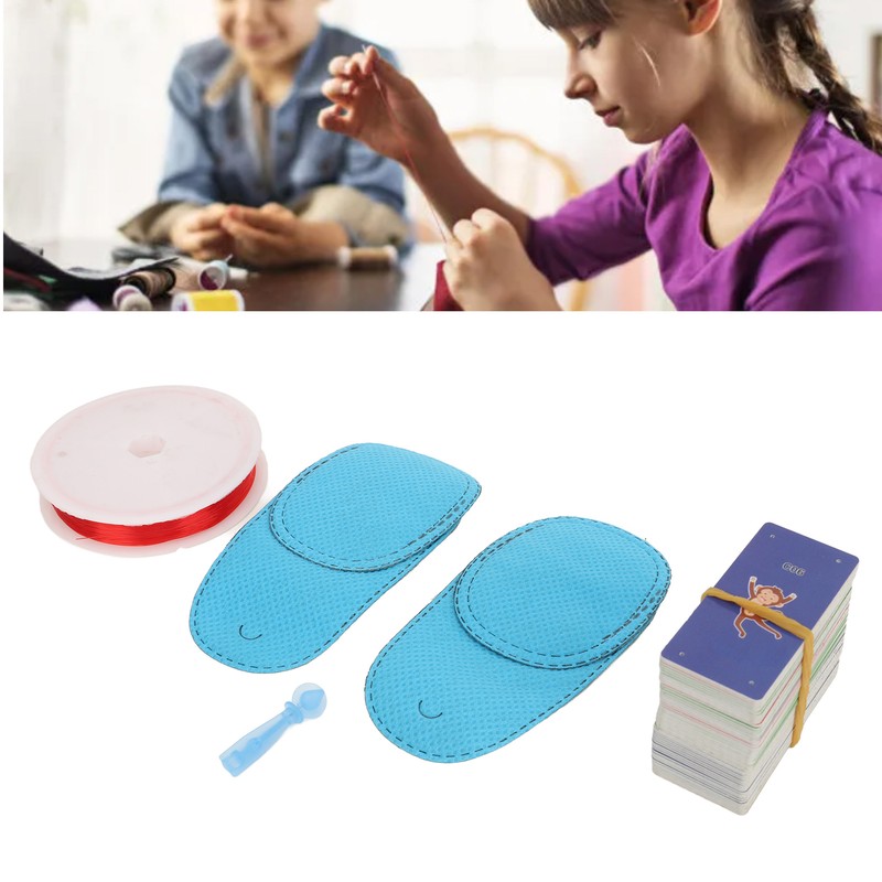 50pcs Amblyopia Training Card Waterproof 0.7mm Hole 4 Holes Strabismus