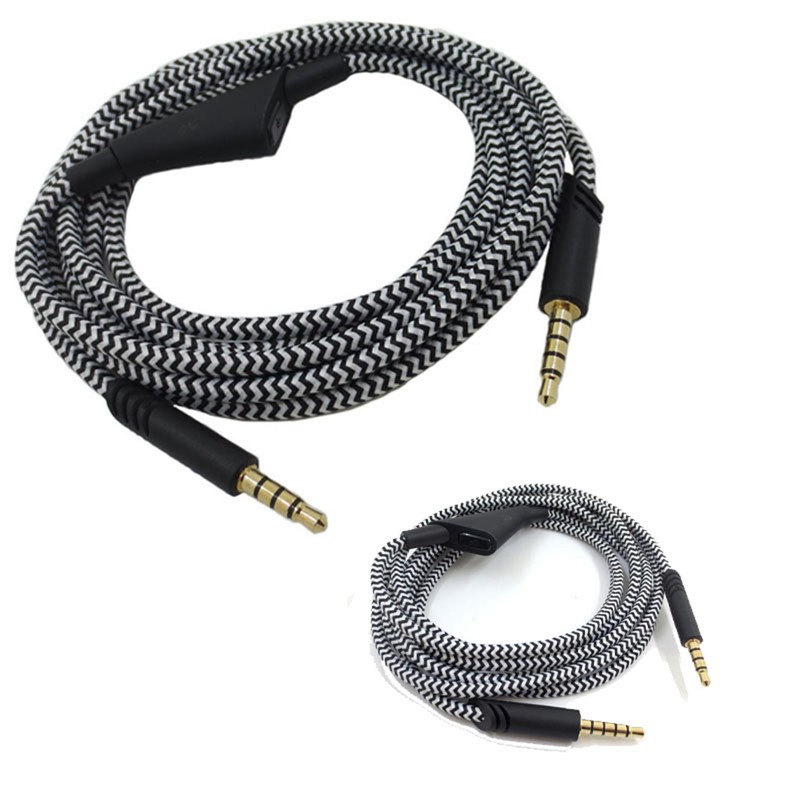 Headphone Cable with Volume Control Adjustable Gaming Headset Cable with