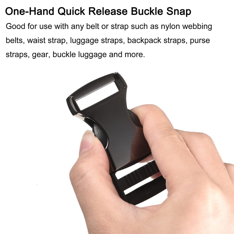sourcing map Metal Side Release Buckles - 4Pcs 2.5" No