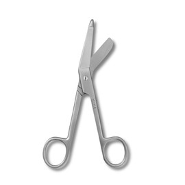 Medical Grade Lister Bandage Scissors, Stainless Steel Blunt Tip Safety Scissors with Angled Blades for Cutting Bandages, Tape, Gauze, First Aid Kit Emergency Medical Scissors