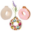 Baker Ross FX702 Ceramic Donut Vases - Pack of 3,