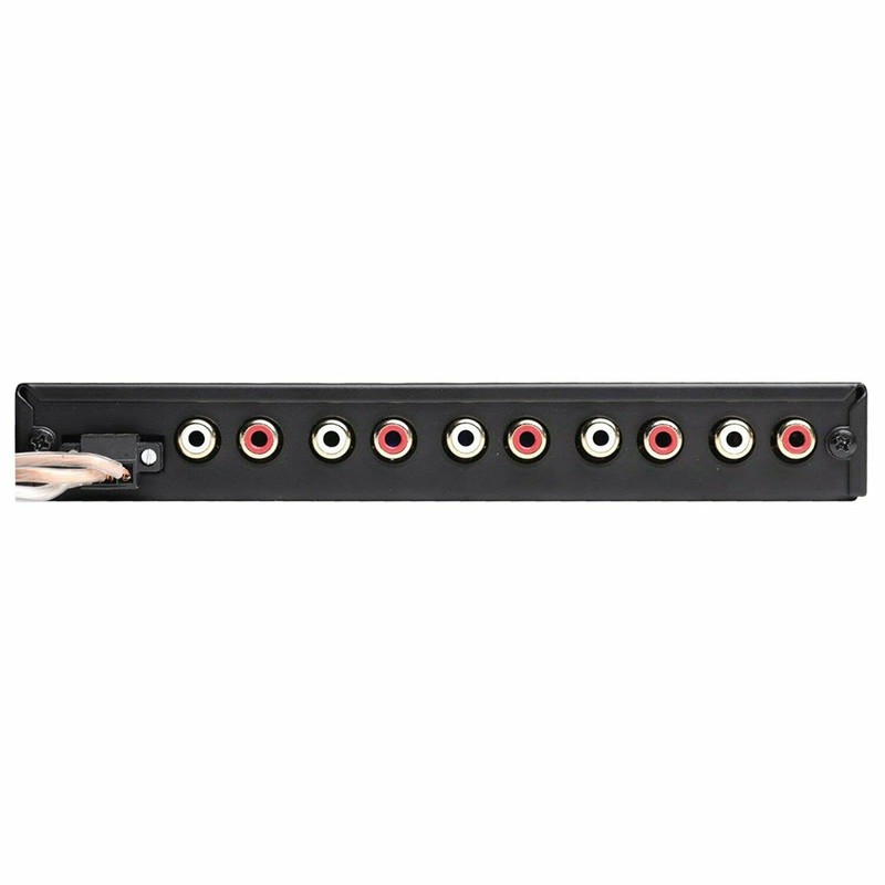 Autotek 4-Band Audio Equalizer with Built-in 2-Way Crossover, 9 Volts,