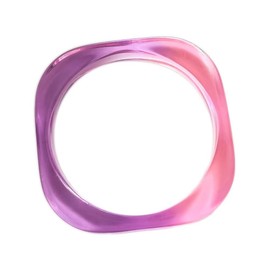 Zhang shine Resin Bangle Bracelet for Women - Colorful Pink Blue Transparent Irregular Geometric Round Square Acrylic Wristbands Plate Cuff Bracelet Vintage Wide Plastic Statement Jewelry