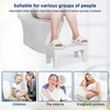 Poop Stool Toilet Stool White Adults for Bathroom, 5.9"" to