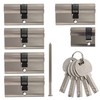 6x Cylinder Lock Keyed Alike 5x 60 mm 30/30 Double