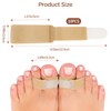 Dirvcp Adjustable Fabric Toe Wraps - Comfortable Toe Corrector Protectors