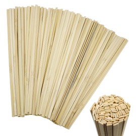 Pack of 100 Bamboo Wooden Strips 30 cm Wooden Slats Long Bamboo Strips Wooden Sticks for Natural Wood Craft Wood Bamboo Stick for DIY Craft Projects Arts Craft Model Making Art, 2 x 7 x 300 mm