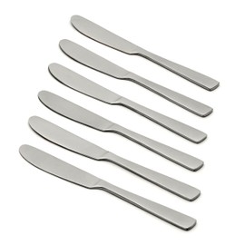 Oneida Nocha Everyday Flatware Cocktail Spreaders, Set of 6, 18/0 Stainless Steel, Silverware Set