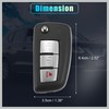 RATCHROLL 434MHz CWTWB1G767 Replacement Smart Proximity Flip Keyless Entry Remote