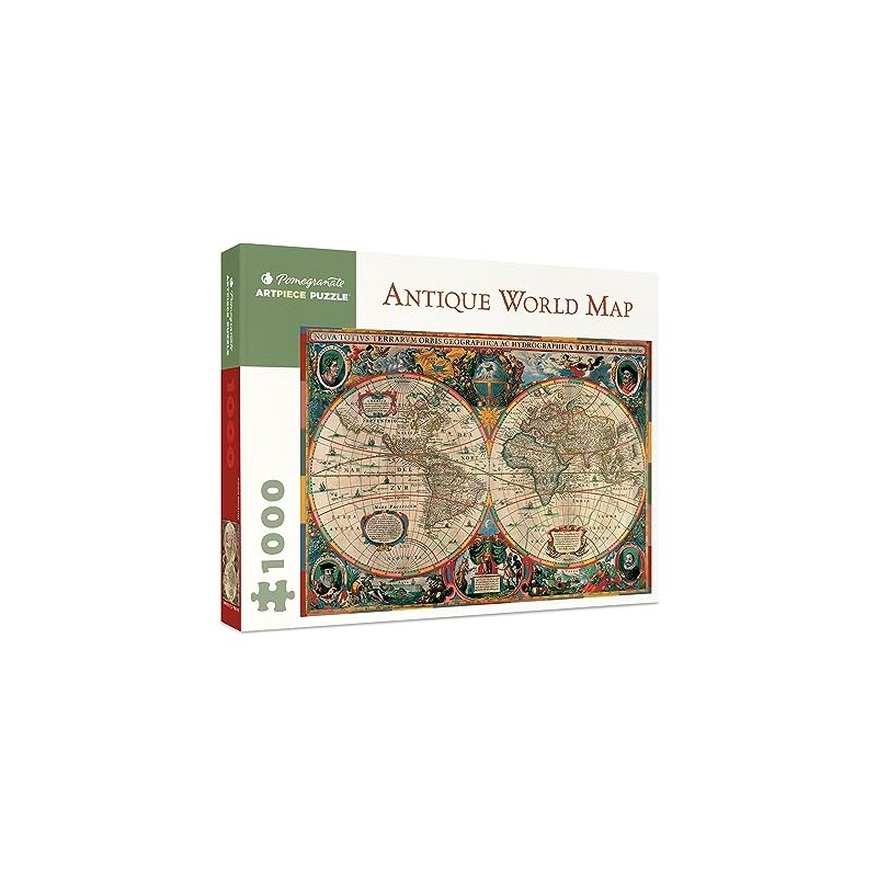 ANTIQUE WORLD MAP 1000 PIECE JIGSAW PUZZLE