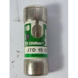LITTELFUSE JTD-15-ID 15 AMP, 300 VDC, 600 VAC, Current LIMITING, Dual Element Design, for USE W/All General Purpose CIRUCITS, Fuse, TIME DELAY Type, W/Trip Indication, W/O Alarm Contact