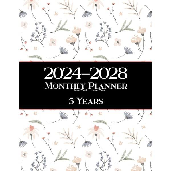 2024-2028 Monthly Planner 5 Years- Dream It, Believe It, Achieve