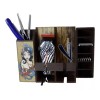 Artesanalmx Porta Maquinas Accesorios Barbería Barber Vintage Madera